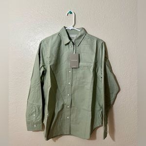 NWT Everlane Relaxed Oxford Seafoam sz 8